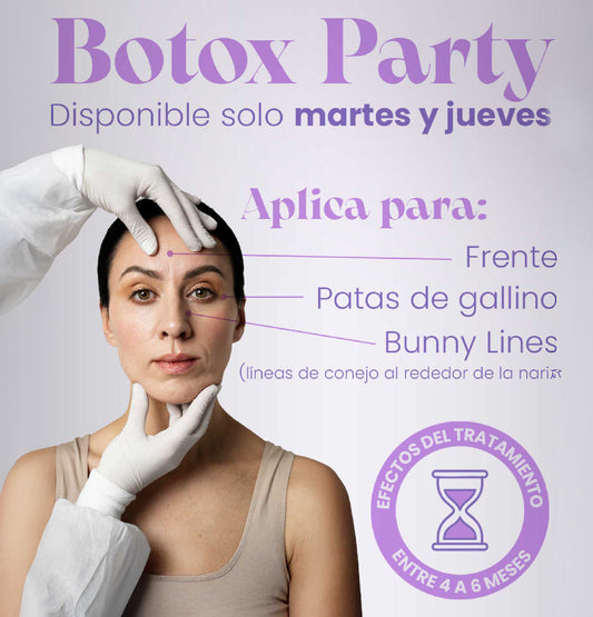 PROMO BOTOX PARTY GLOW UP✨ antes $25.000 xUnidad/ AHORA $17.000